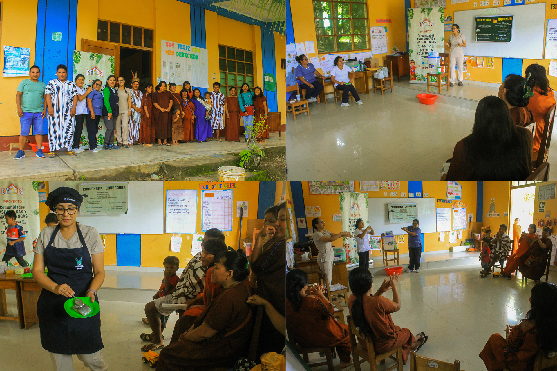 Realizamos un taller sobre el conocimiento del Valor Nutricional de Alimentos de la amazonía en la comunidad de Anato